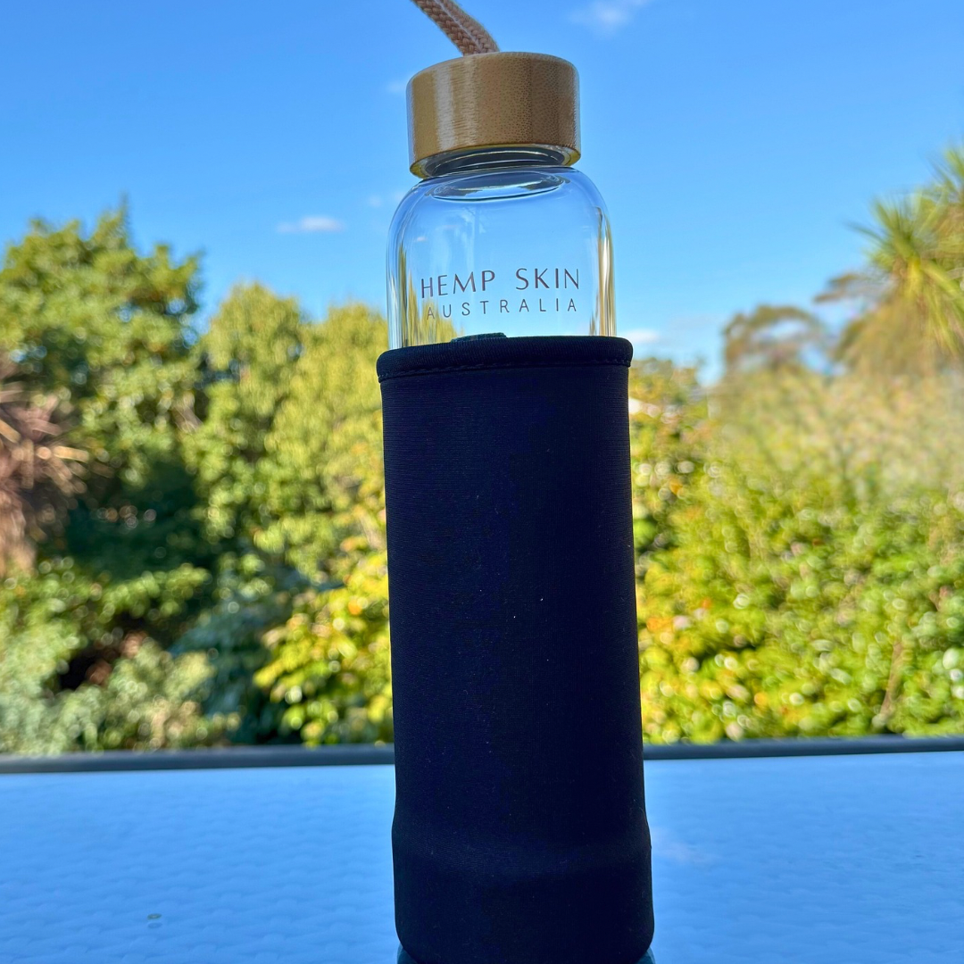 Rose Quartz Crystal Water Bottle