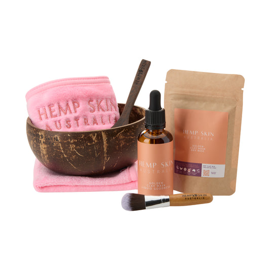 Golden Glow Clay Mask Kit
