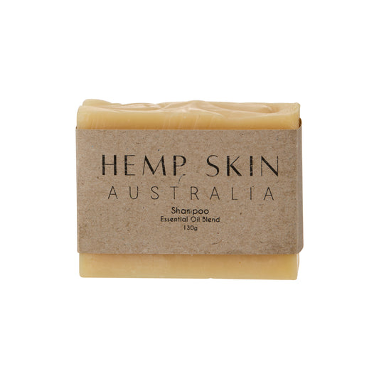Hemp Skin Australia's Shampoo Bar on white back ground